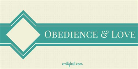 obedience and love emily hatfield