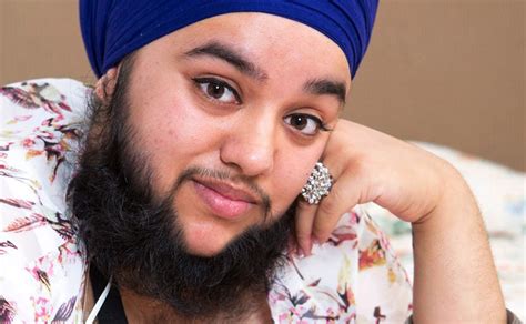 indian woman grows beard feels more feminine and beautiful arabia weddings