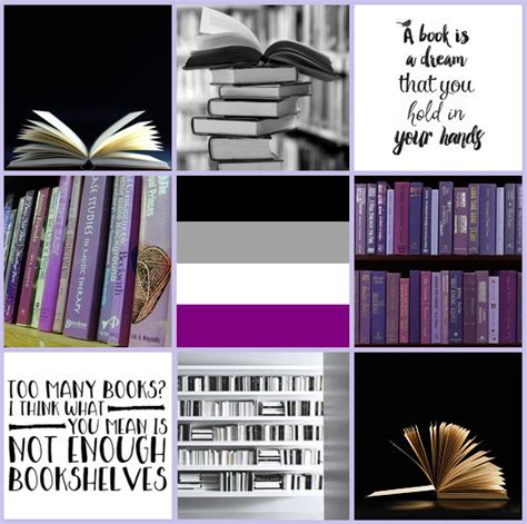 Lgbtplusaesthetic Asexual Bookworm Moodboard For Anon