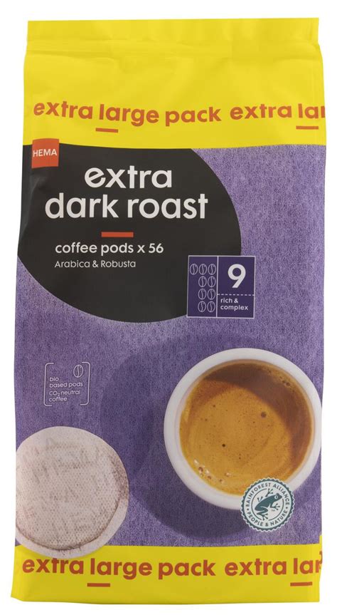 koffiepads extra dark roast  stuks hema
