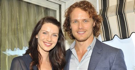 outlander interview with sam heughan and caitriona balfe popsugar