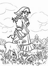Lamb Coloring Mary Had Little Pages Meadow Color Play They Clipart Library Comments Popular Coloringhome sketch template