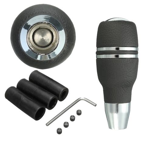 universal automatic gear shift knob knob black leather car gear knob fit automatic car  gear