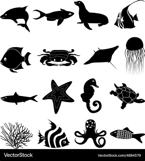sea creature stencils