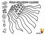 Banner Spangled Coloring Pages Star Flag Printable Color Kindergarten Yescoloring Curriculum July Usa Kids Choose Board Fathers Founding Banners sketch template