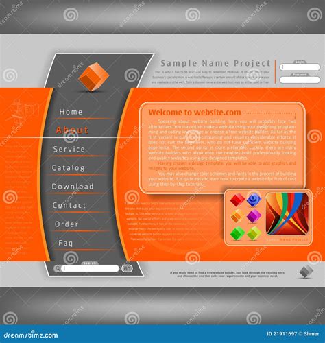 vector website design template royalty  stock photography image