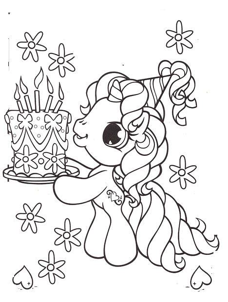 pin  margie jennings  kids unicorn coloring pages birthday