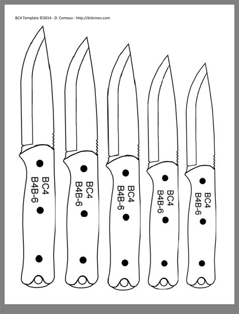 knife templates