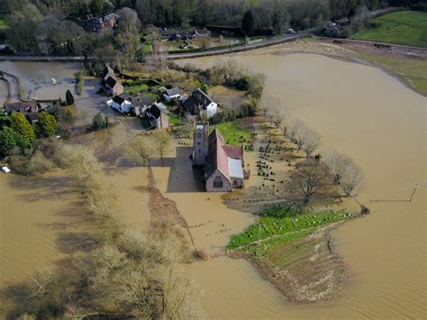 pictures aerial images reveal  extent  flood devastation