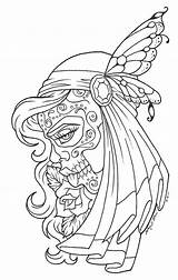 Tattoo Flash Skull Coloring Pages Drawing Getdrawings sketch template