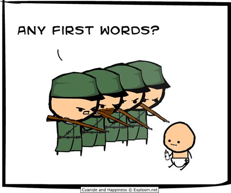 Cyanide And Happiness Any First Words Funny Pix Funny Cute Funny