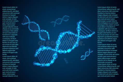 abstract science concept dna  tech stock vector illustration