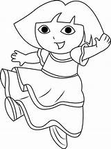 Dora Dancing Kartun Mewarnai Cartoon Crayola Max2 Coloringpages101 sketch template