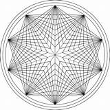 Coloring Geometric Mandala Pages Popular sketch template