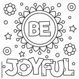 Coloring Joyful Positive sketch template