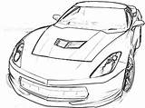 Corvette Coloring Pages Car Stingray Mclaren Drawing Chevrolet Z06 I8 Bmw C7 Dibujos Colorear Chevy Printable Drawings Pascual Coches Print sketch template