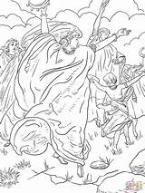 Coloring Miriam Dancing Pages Pillar Cloud Fire Exodus Moses Drawing Sketch sketch template