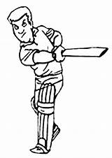 Cricket Coloring Pages Colouring Kids Sheets Batter Clipart Sport Activity Cartoon Printable Cliparts Print Colour Clip Batsman Kidspot Au Sports sketch template