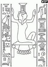 Coloring Pages Egyptian Ancient Egypt Hieroglyphics Kids Template Crafts Templates Sketch Party History Printable Choose Board sketch template