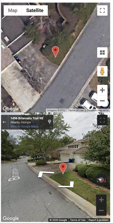 google maps streetview marker  location based  vantage point stack overflow