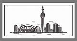 Toronto Skyline Drawing Sketch Create Illustration Paintingvalley Illustrator Adobe Drawings sketch template