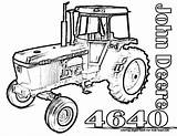Deere Tractor Coloring John Pages Color Colouring Kids Tractors Printable Deer Old Print Sheets Drawing Number Book Books Template Wagon sketch template