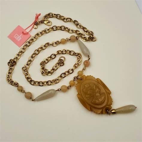 Cabi Jewelry Cabi Carved Cameo Necklace Poshmark