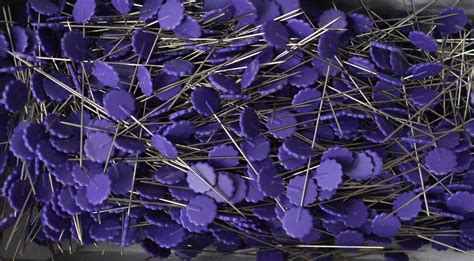 newey bulk buy purple flower head pins 0 59 x 55mm steel