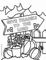 Thanksgiving Coloring Pages Bible Christian Sunday School Printable God Thanks Give Colouring Thankful Preschool Thank Crafts Sheets Kids End Happy sketch template