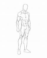 Male Template Drawing Body Templates Man Sketch Model Superhero Figure Blank Human Fashion Outline Anime Reference Back Girl Sketches Cool sketch template