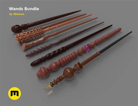 Harry Potter Wands Bundle 2 3d Printable Model