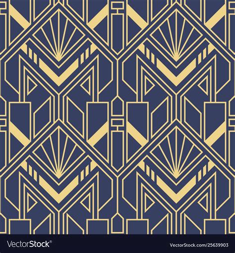 modern art deco geometric tiles pattern royalty  vector