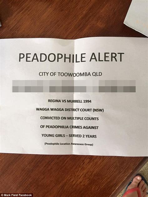 police say paedophile alert letter circulating toowoomba and facebook