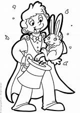 Magician Coloring Pages Popular sketch template
