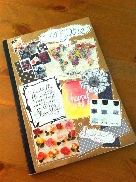 picture collage ideas fresh diy collage journal cover home design