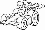 Car Race Cartoon Coloring Clipart Pages Library Easy sketch template