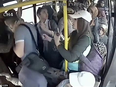 video shows man in turkey get a slap after flashing his genitals at female passenger daily