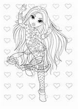 Girlz Moxie Coloring Pages Printable Coloriage Library Popular sketch template