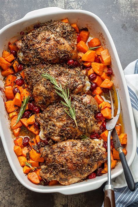 roasted turkey thighs with garlic herb butter — eatwell101