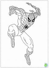 Coloring Dinokids Spiderman Close sketch template