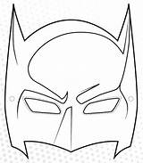 Batman Masque Super Imprimer Coloriage Héros Superhero Hero Et Visiter sketch template
