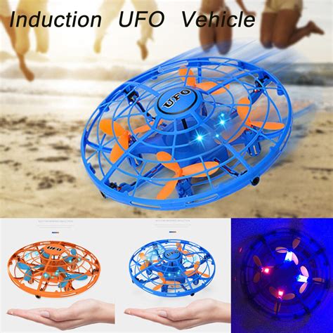 led drone flying fidget spinner stress relief flying induction ufo vehicle toy funny toys