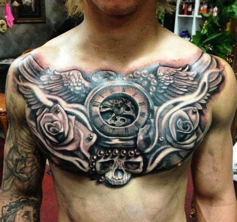 chest tattoos  men mens tattoo ideas
