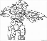 Coloring Pages Chief Master Halo Printable Getcolorings Color Print sketch template