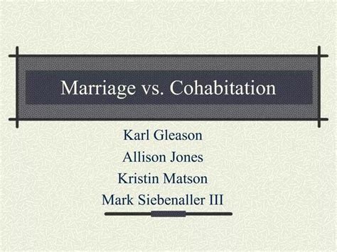 ppt marriage vs cohabitation powerpoint presentation free download