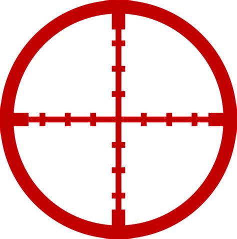 sniper aim crosshair cross  vector graphic  pixabay