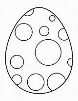 Egg Coloring Dinosaur Easter Pages Printable Polka Dot Colouring Color Dots Blank Eggs Chocolate Template Plain Hellokids Print Clipart Clip sketch template