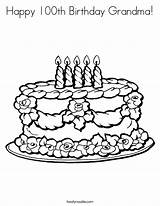 Birthday Happy 100th Coloring Grandma Built California Usa sketch template