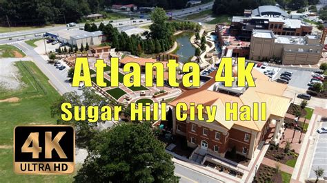 hubsan zinohs  uhd drone footage  sugar hill city hallmetro atlanta