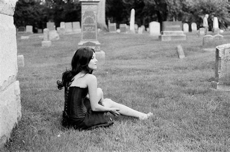 Girl In Cemetery Girl Sitting In Cemetery Jim Flickr